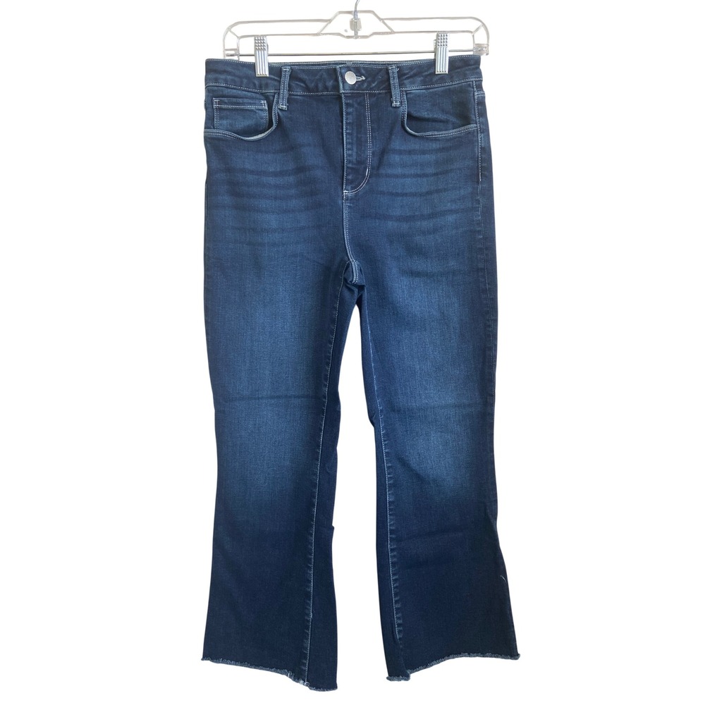 L'AGENCE Kendra High Rise Cropped Flare Jeans Bolton Wash 28